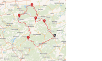 Die vom Landgasthaus Zum Wilden Zimmermann in Hallenberg 3-Seen-Tour 225 Km organisierte Motorradtouren